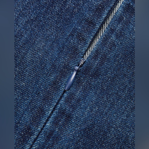 Commense Metal Detail Denim Sleeveless Mini Dress - Picture 5 of 10